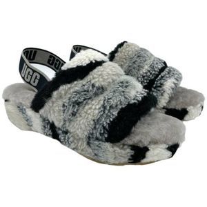 UGG FLUFF YEAH SLIDE CALIFORNIA COLLAGE SLIPPERS